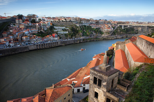 Porto and Vila Nova de Gaia Cityscape Picture Board by Artur Bogacki