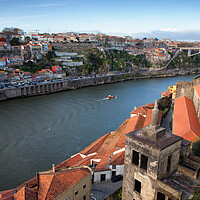 Buy canvas prints of Porto and Vila Nova de Gaia Cityscape by Artur Bogacki