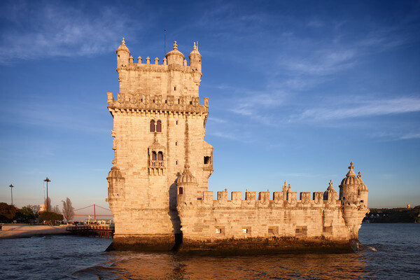 Belem Tower in Lisbon at Sunset Picture Board by Artur Bogacki