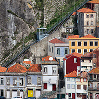 Buy canvas prints of Funicular dos Guindais in Porto by Artur Bogacki