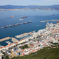Buy canvas prints of Gibraltar City and Bay by Artur Bogacki
