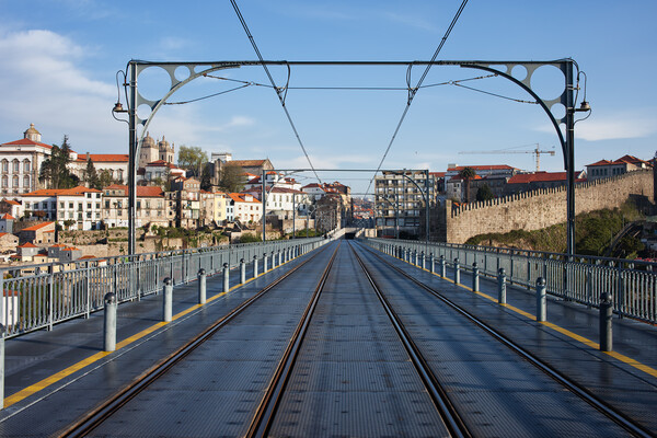 City of Porto from Dom Luis I Bridge Picture Board by Artur Bogacki
