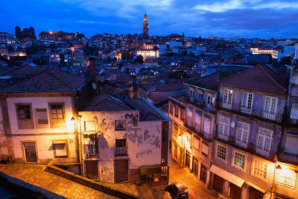 Old Town of Porto in Portugal at Dusk Picture Board by Artur Bogacki