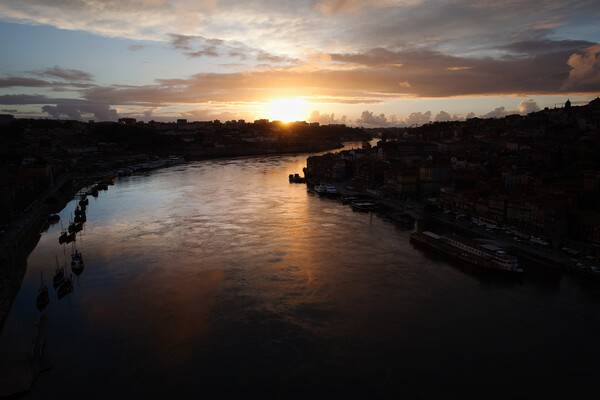 Douro River at Sunset in Portugal Picture Board by Artur Bogacki