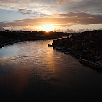 Buy canvas prints of Douro River at Sunset in Portugal by Artur Bogacki