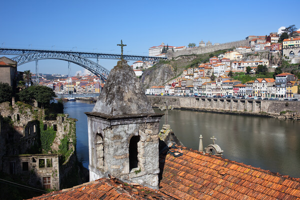 Porto and Gaia Cityscape in Portugal Picture Board by Artur Bogacki