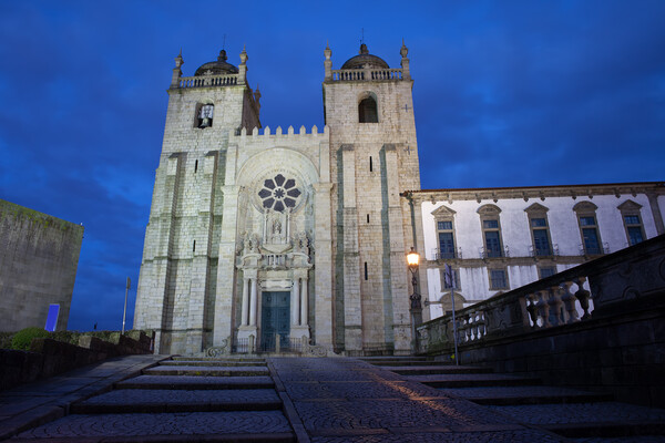 Porto Cathedral by Night in Portugal Picture Board by Artur Bogacki