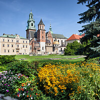 Buy canvas prints of Wawel Cathedral and Garden in Krakow by Artur Bogacki