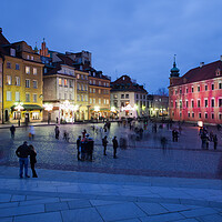 Buy canvas prints of Warsaw by Night in the Old Town by Artur Bogacki