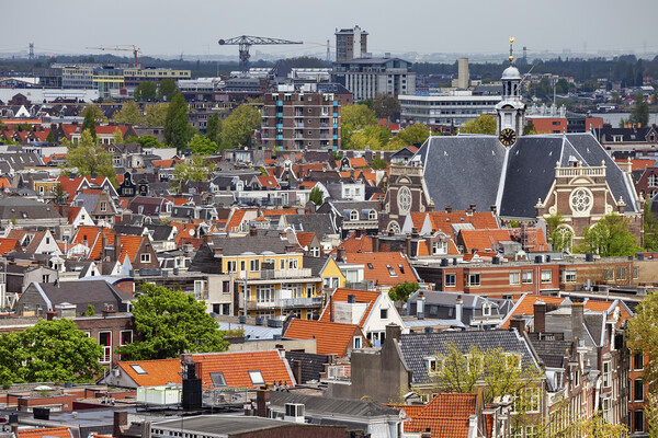 City of Amsterdam Cityscape Picture Board by Artur Bogacki