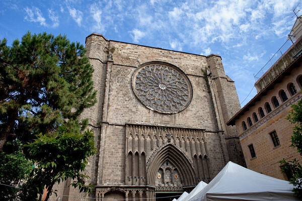 Basilica of Santa Maria del Pi in Barcelona Picture Board by Artur Bogacki