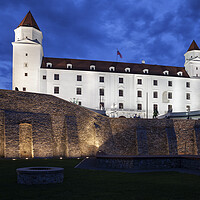 Buy canvas prints of Bratislava Castle by Night by Artur Bogacki