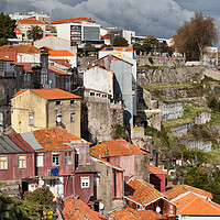 Buy canvas prints of Houses of Porto in Portugal by Artur Bogacki