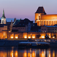 Buy canvas prints of Evening in Medieval City of Torun in Poland by Artur Bogacki