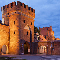 Buy canvas prints of Medieval Bridge Gate and City Wall in Torun by Artur Bogacki