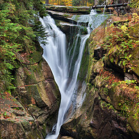 Buy canvas prints of Szklarka Waterfall in Autumn by Artur Bogacki