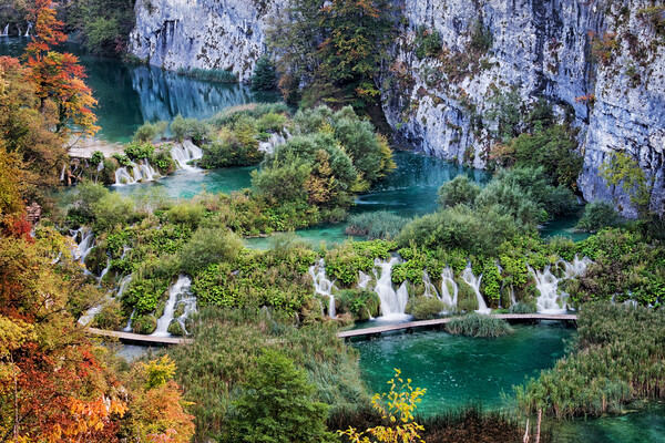 Plitvice Lakes National Park in Croatia Picture Board by Artur Bogacki