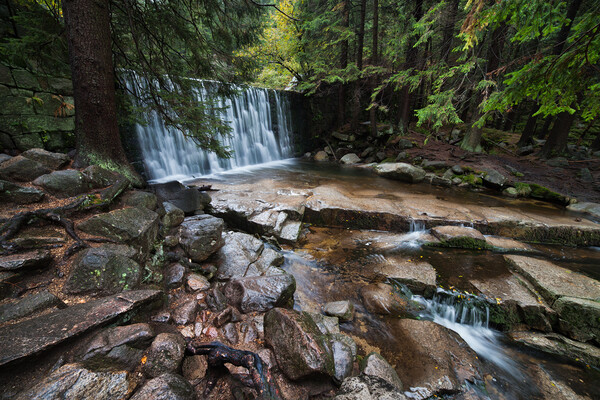Wild Waterfall in Karpacz Picture Board by Artur Bogacki