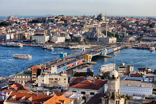 Istanbul Cityscape in Turkey Picture Board by Artur Bogacki