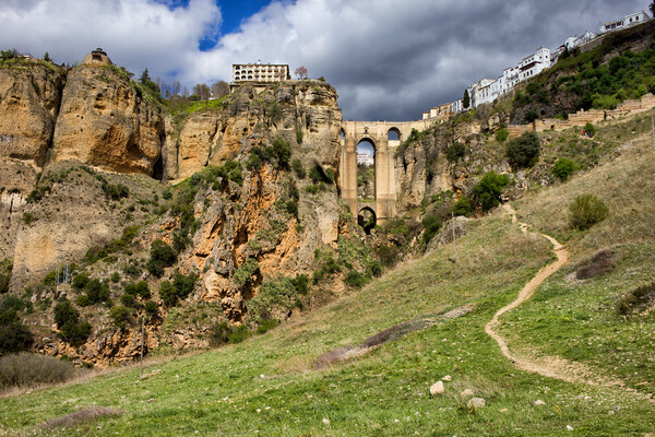 Andalucia Landscape With Ronda Rock In Spain Picture Board by Artur Bogacki