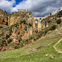 Buy canvas prints of Andalucia Landscape With Ronda Rock In Spain by Artur Bogacki