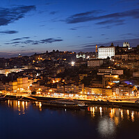 Buy canvas prints of City of Porto Night Cityscape in Portugal by Artur Bogacki