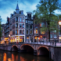 Buy canvas prints of Amsterdam at Twilight by Artur Bogacki