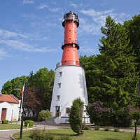 Buy canvas prints of Rozewie Lighthouse in Poland by Artur Bogacki