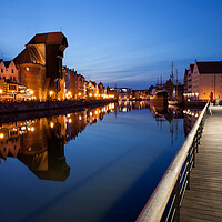 Buy canvas prints of City of Gdansk by Night in Poland by Artur Bogacki