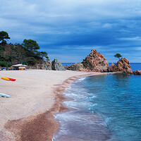 Buy canvas prints of Beach in Tossa de Mar on Costa Brava by Artur Bogacki