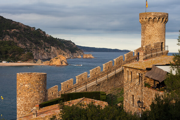 Wall Battlement With Towers in Tossa de Mar Picture Board by Artur Bogacki