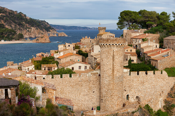 Tossa de Mar Medieval Town in Spain Picture Board by Artur Bogacki