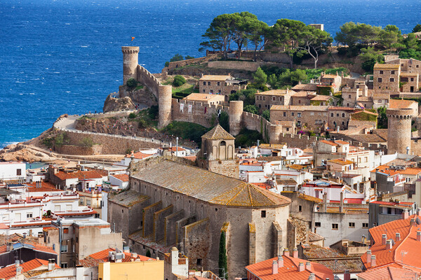 Coastal Town of Tossa de Mar in Spain Picture Board by Artur Bogacki