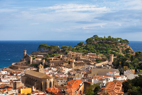 Town of Tossa de Mar in Spain Picture Board by Artur Bogacki