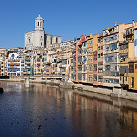 Buy canvas prints of City of Girona Old Quarter by Artur Bogacki