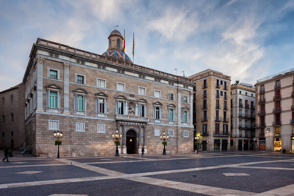 Placa de Sant Jaume in Barcelona Picture Board by Artur Bogacki