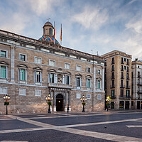 Buy canvas prints of Placa de Sant Jaume in Barcelona by Artur Bogacki