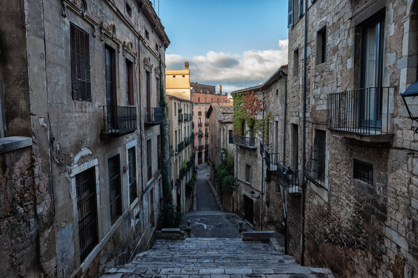 Sant Domenec Stairs in Old Town of Girona Picture Board by Artur Bogacki