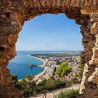 Buy canvas prints of Blanes Town From St John Castle by Artur Bogacki