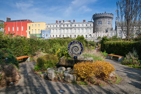 Dublin Castle From Dubh Linn Gardens Picture Board by Artur Bogacki