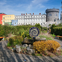 Buy canvas prints of Dublin Castle From Dubh Linn Gardens by Artur Bogacki