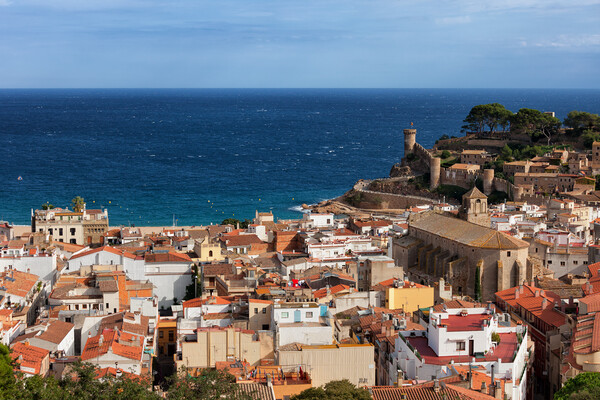 Tossa de Mar Town on Costa Brava in Spain Picture Board by Artur Bogacki