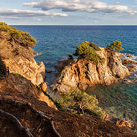 Buy canvas prints of Costa Brava Coastlline of Mediterranean Sea in Spain by Artur Bogacki
