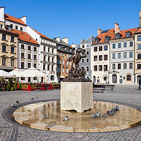 Buy canvas prints of Warsaw Old Town Square by Artur Bogacki