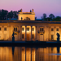 Buy canvas prints of Palace on the Isle at Twilight in Warsaw by Artur Bogacki