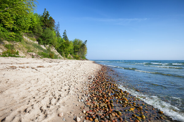 Rozewie Beach at Baltic Sea in Poland Picture Board by Artur Bogacki