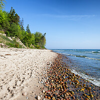 Buy canvas prints of Rozewie Beach at Baltic Sea in Poland by Artur Bogacki