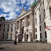 Buy canvas prints of St. Michael Wing of Hofburg Palace in Vienna by Artur Bogacki