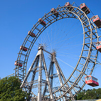 Buy canvas prints of Giant Ferris Wheel in Vienna by Artur Bogacki