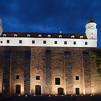 Buy canvas prints of Bratislava Castle at Night in Slovakia by Artur Bogacki